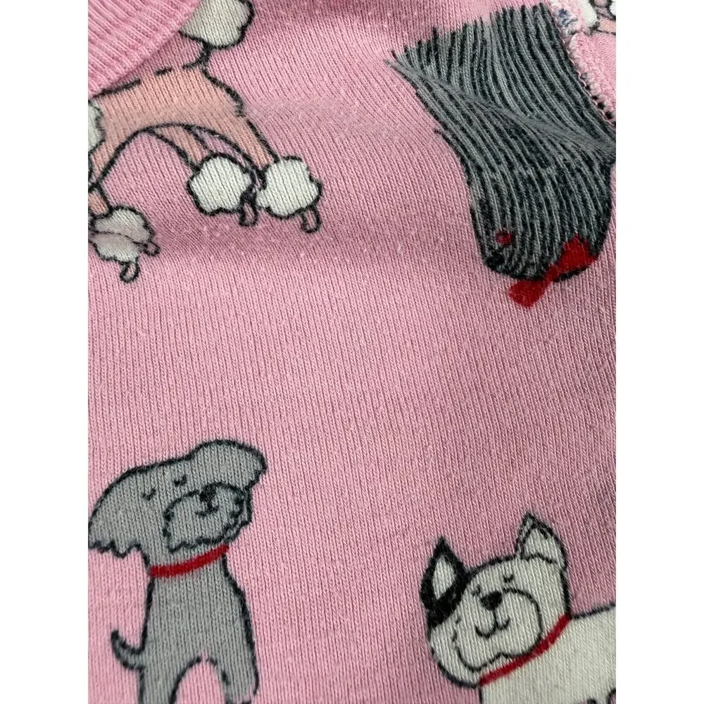 Hanna Andersson Organic Cotton Dog Print Pajama Set Pink Size 4
